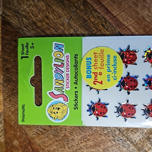 Vintage SandyLion lady bugs sticker sheet sealed - Picture 3 of 7